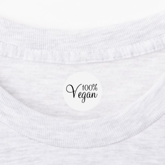 100% Vegan Labels (Aangebracht)
