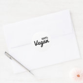 100% Vegan Oval Stickers (Enveloppe)