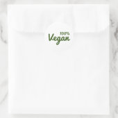100% Vegan Oval Stickers (Tas)