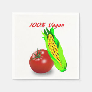100% Vegan Paper Napkins Servet