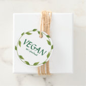 100% Vegan Plant based Business Hang Label Sjabloo (In situ)