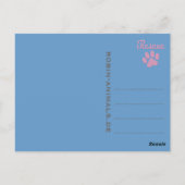 100% VEGAN -..- Postkarte Briefkaart (Achterkant)