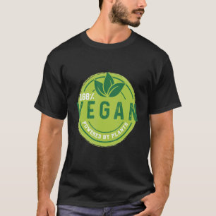 100 Vegan Powered By Plants Vegetarisme Vegan Vege T-shirt