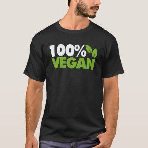 100 Veganistisch Plantaardig Voedsel Vegetarisch T-shirt