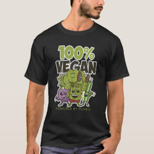 100 Veganistisch Powered Door Planten Vegan Vegeta T-shirt