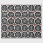 [100] Vegvisir - Viking Silver Magic Runass Cadeaupapier (Vlak)