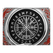 [100] Vegvisir - Viking Silver Magic Runass Kalender (Hoes)