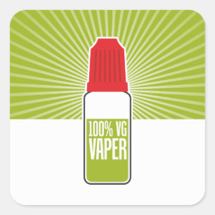 100% VG VIERKANTE STICKER