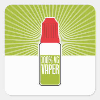 100% VG VIERKANTE STICKER