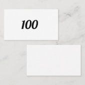 100 VISITEKAARTJE (Voorkant / Achterkant)