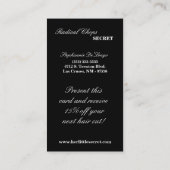 100 White Black Zebra Print Pattern Visitekaartje (Achterkant)