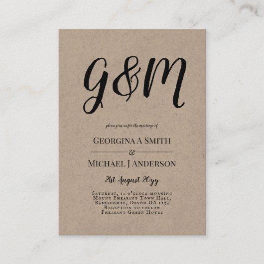 100 x Budget PHOTO Wedding Invitations with ENVL. Advieskaart (Voorkant)