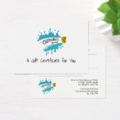 100 x Certificats cadeaux LOGO d'affaires NETTOYAG (Bureau)