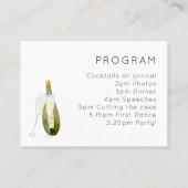 100 x Détails du boîtier Mariage Cartes d'itinérai (Dos)