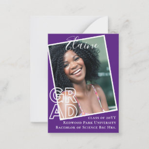 100 x Faire-part de graduation BUDGET PHOTO Modern