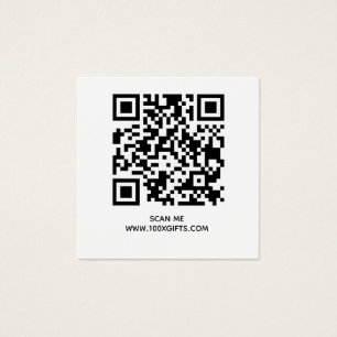 100 X QR CODE SIGN KAARTEN - GEBRUIK HIER GRATIS G VIERKANTE VISITEKAARTJES