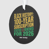 100-Year Black History Subscription Status Renewed (devant)
