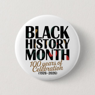 100 year celebration black history month 2026 ronde button 5,7 cm