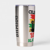 100 Years Souvenir Centennial Black History Month Geïsoleerde Drinkbeker (Voorkant)