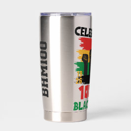 100 Years Souvenir Centennial Black History Month Geïsoleerde Drinkbeker