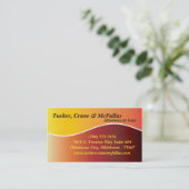 100 Yello Sunfade Curve Procureur Carte de visite  (Debout devant)