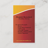 100 Yello Sunfade Curve Procureur Carte de visite  (Dos)