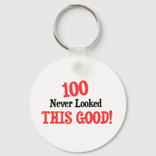 100 zag er nooit zo goed uit! sleutelhanger