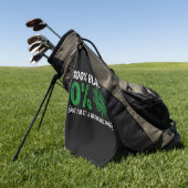 100% Zwart 0% Shamrock African St Patricks Day Golfhanddoek (Groen)