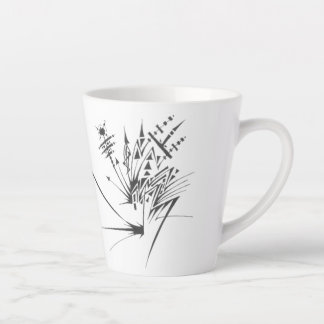100 Zwarte Witte Abstracte Tribale Tattoo Kunst Latte Mok