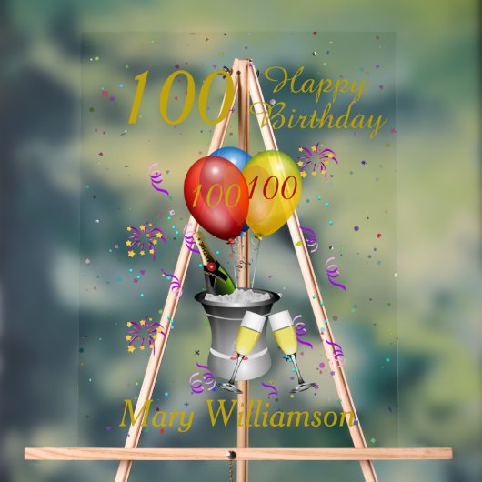 100e anniversaire Célébration du vin mousseux (Neutre)