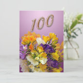 100e anniversaire de fête Invitation (Debout devant)