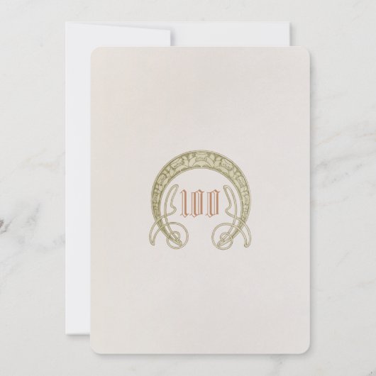 100e anniversaire Invitation Art nouveau Daisies (Dos)