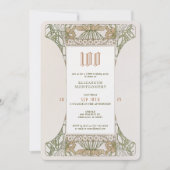 100e anniversaire Invitation Art Nouveau par Mucha (Devant)