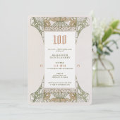 100e anniversaire Invitation Art Nouveau par Mucha (Debout devant)