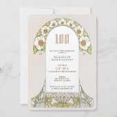 100e anniversaire Invitation Art Nouveau par Mucha (Devant)