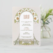 100e anniversaire Invitation Art Nouveau par Mucha (Debout devant)