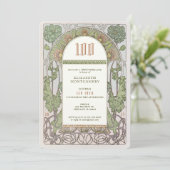 100e anniversaire Invitation Art Nouveau par Mucha (Debout devant)