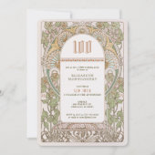 100e anniversaire Invitation Art Nouveau par Mucha (Devant)