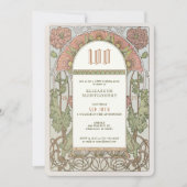 100e anniversaire Invitation Art Nouveau par Mucha (Devant)