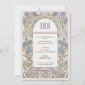 100e anniversaire Invitation Art Nouveau par Mucha (Devant)