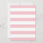 100e anniversaire Invitation Florale rose et or (Dos)