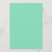 100e anniversaire Invitation Mint Green (Dos)