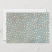 100e anniversaire Invitation Roses Floral Birds Bl (Dos)