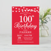 100e anniversaire Invitation Rouge (Debout devant)