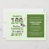 100e anniversaire Invitations Garden Party Hommes  (Devant)