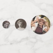 100e anniversaire Rose Gold Cake photo Confetti (Derrière)