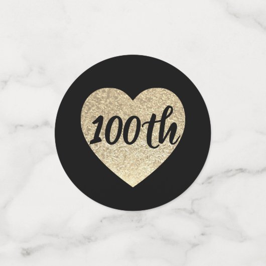 100e anniversaire table confetti (Petit recto)