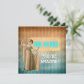 100e Anniversaire Vintage Singer Carte d'anniversa (Debout devant)