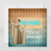 100e Anniversaire Vintage Singer Carte d'anniversa (Devant)