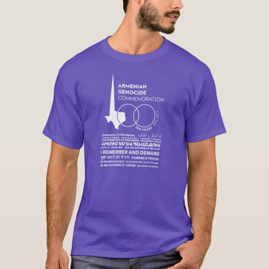 100e Armeense genocide Herdenking Texas T-shirt (Voorkant)
